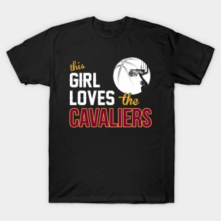 Sports this girl loves cava liers basketball T-Shirt